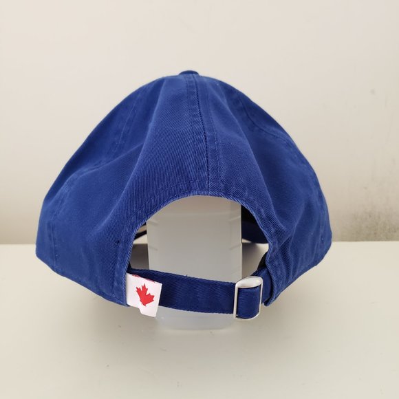 Toronto Blue Jays Hat Cap Strap Back Blue New Era 9Twenty Maple Leaf MLB Mens - Picture 5 of 11